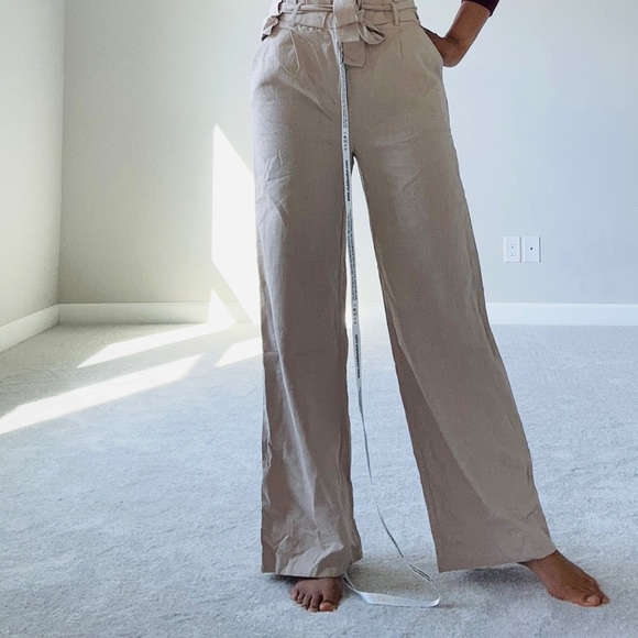 Sand Wide leg Trousers - Picture 6 of 12